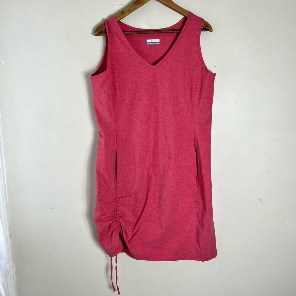 Columbia Womens Anytime Casual III Sun Dress Size Large Pink Lightweight - Picture 2 of 12